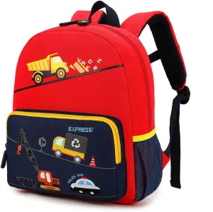 Car Dinosaur Kids Toddler Backpack for Boys and Girls Children Waterproof Preschool Bag(Bus)