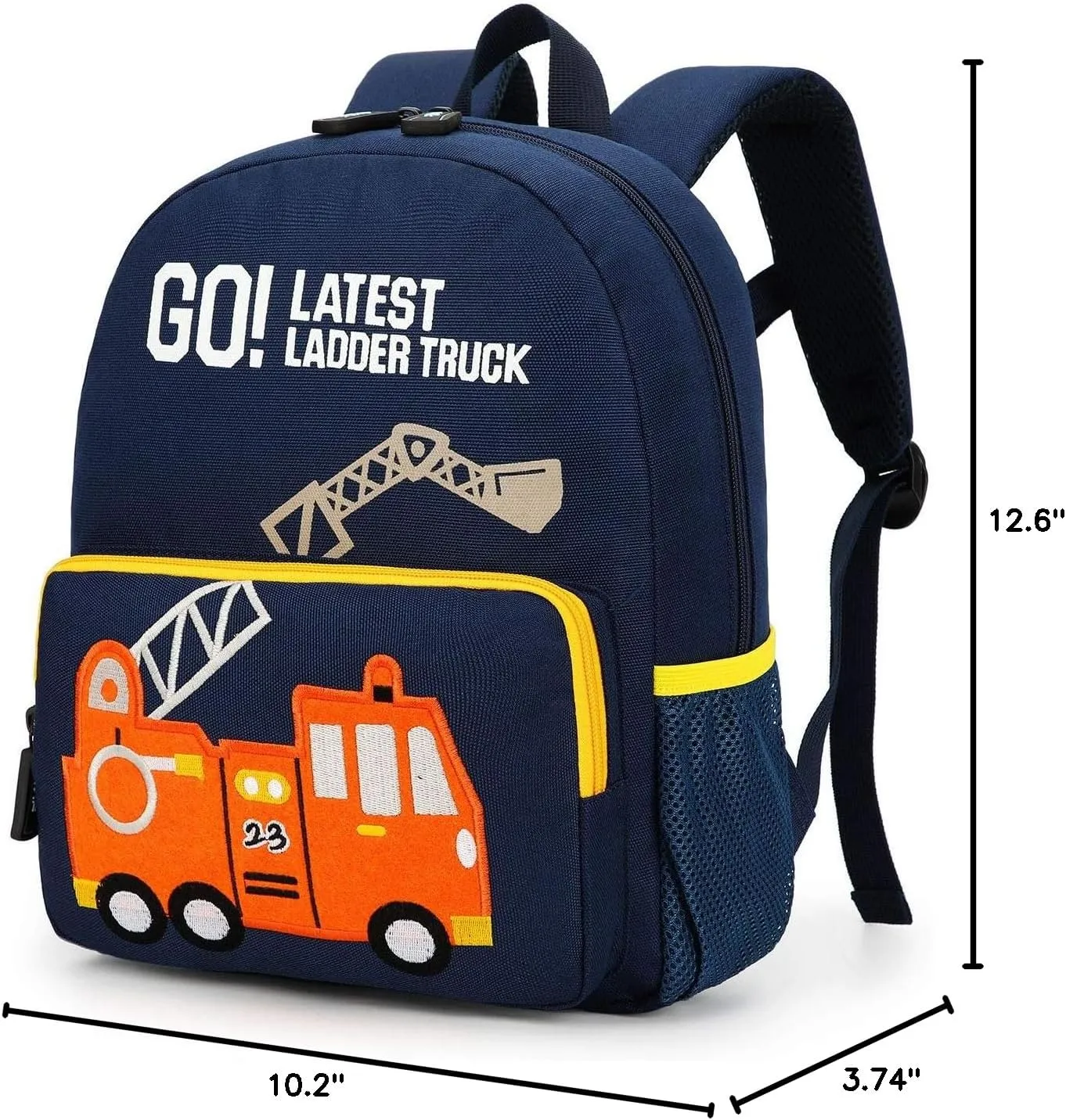 Car Dinosaur Kids Toddler Backpack for Boys and Girls Children Waterproof Preschool Bag(Excavator)