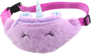 Cartoon Unicorn Children's Belt and Girls Crossbody Bag Child Fanny Pack Comfortable Material Skin-friendly