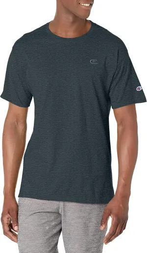 Champion Classic, Everyday Tee, Comfortable Soft Men's T-Shirt (Reg. or Big, Granite Heather, 3X-Large Tall