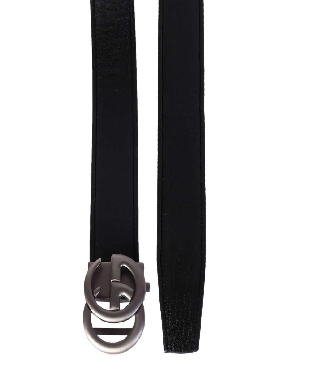 Champion Men black Leather Belt