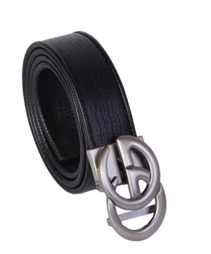Champion Men black Leather Belt