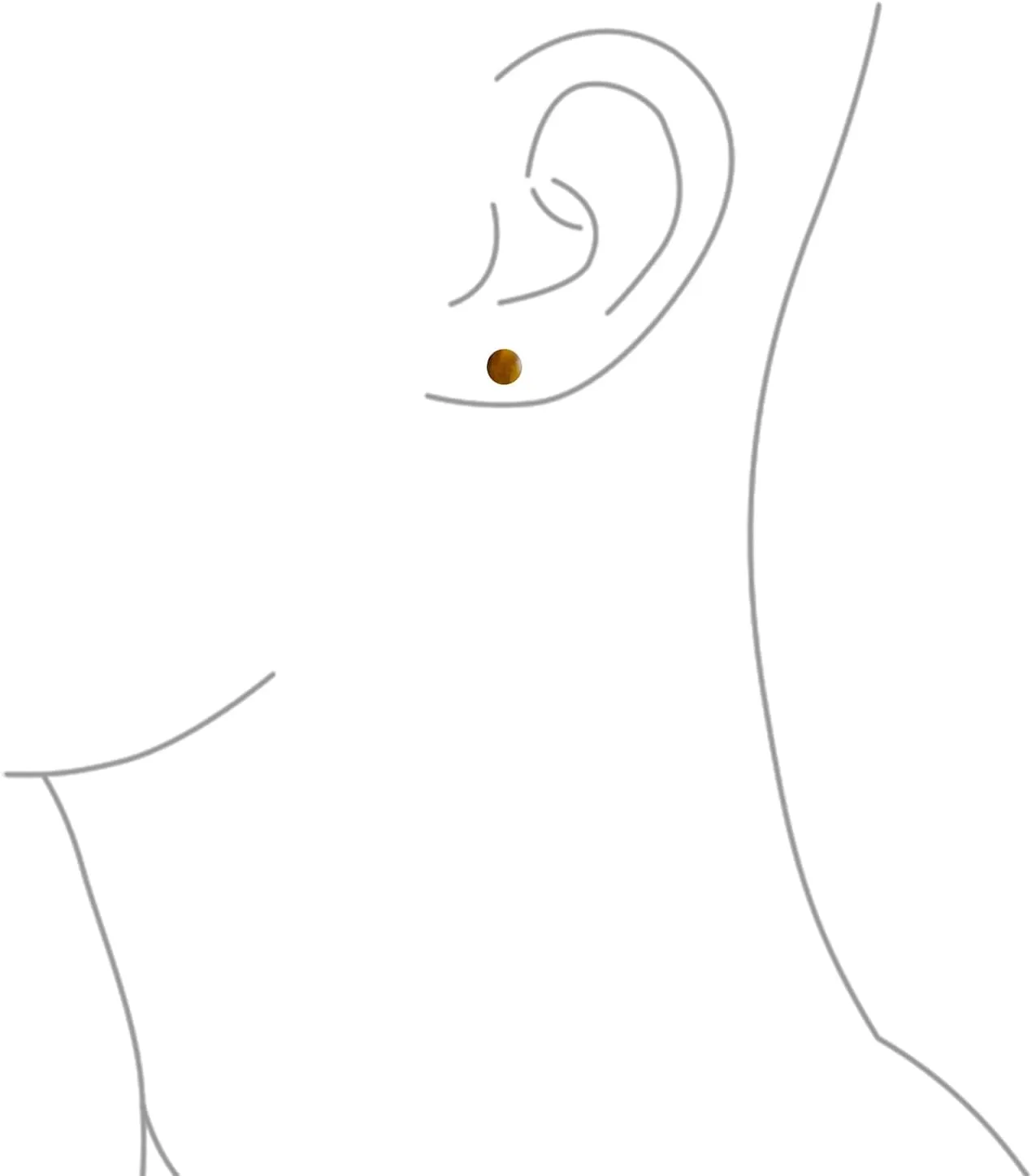 Classic Simple 6MM Circle Design Gemstone Round Ball Stud Earrings for Women Teens .925 Sterling Silver with a Variety of Birthstone Options