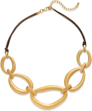 CLASSYZINT Chunky Necklace for Women Big Pendent Choker Necklace Link Chain Choker Necklace Statement Necklace