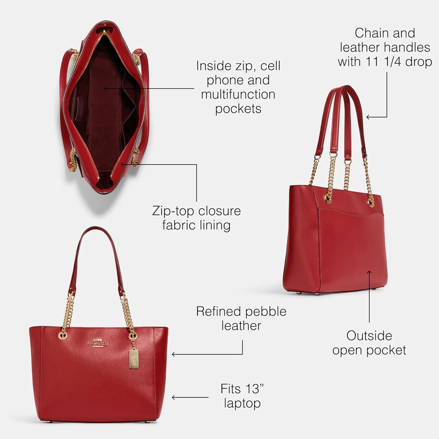 Coach Women's Cammie Chain Tote