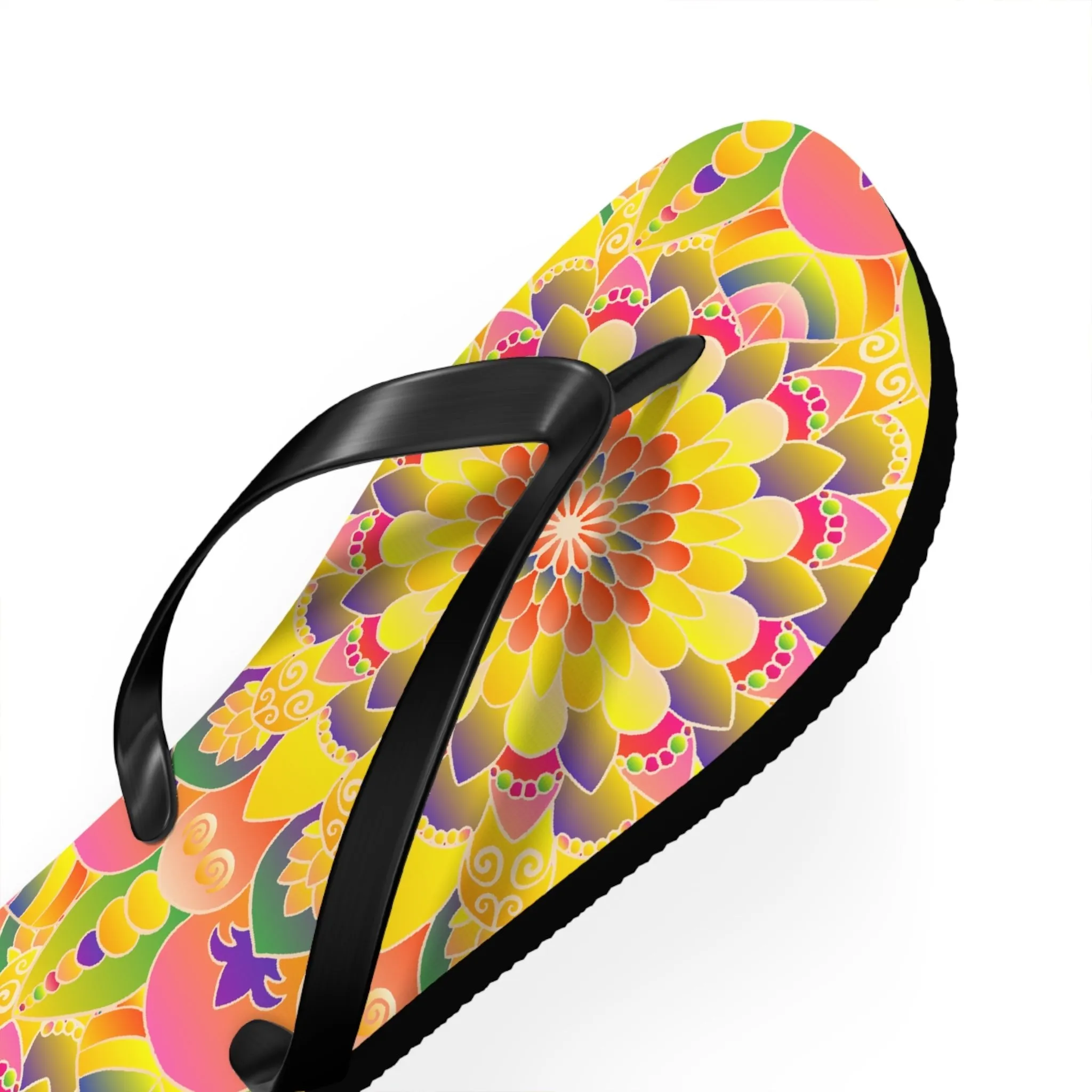 Colorful Mandala Flip Flops - Stylish Sandals