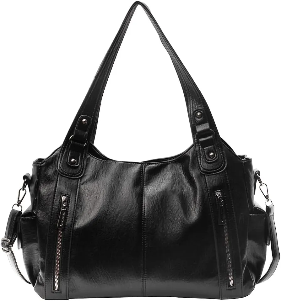 Conceal Carry Purses for Women Concealed Carry Crossbody Bag Large Purses for Women Faux Leather Hobo Bags Vintage Tote Bag