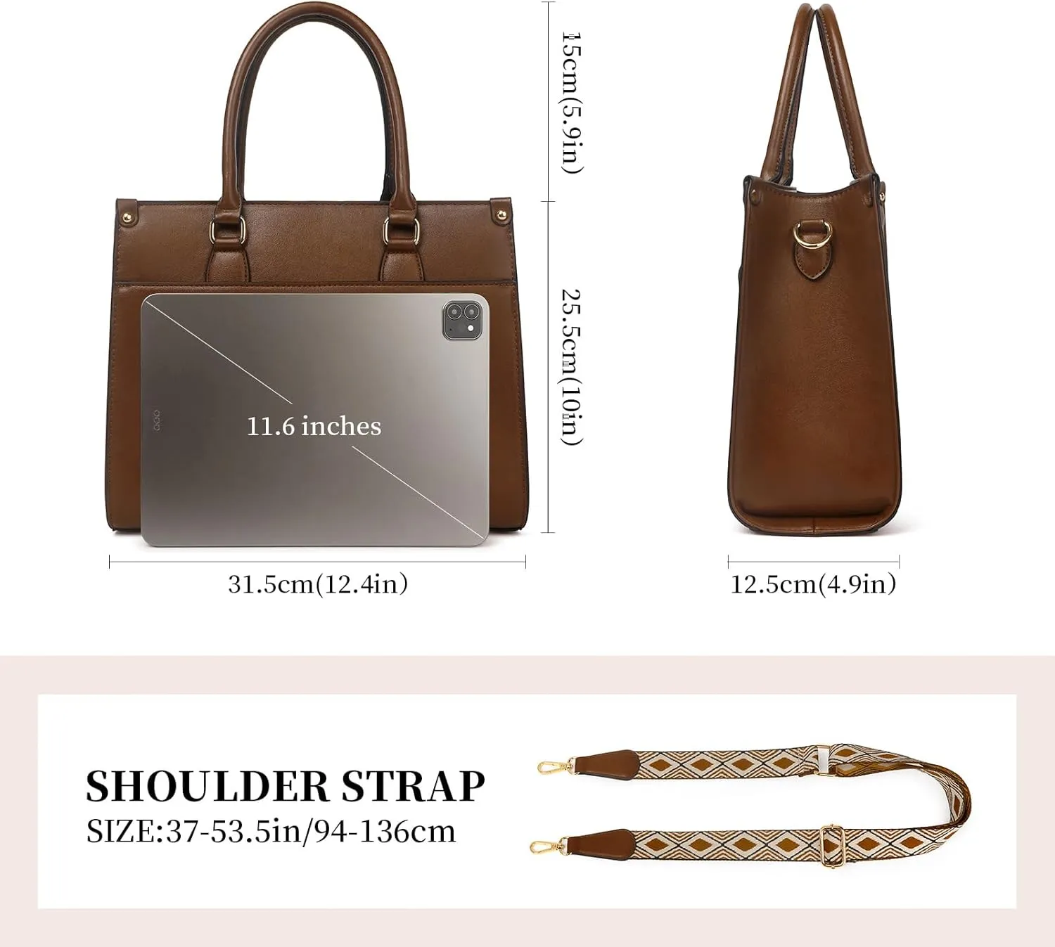 Crossbody Purses and Handbags for Women,Vegan Leather Satchel Shoulder Bags Top Handle Purses For Women