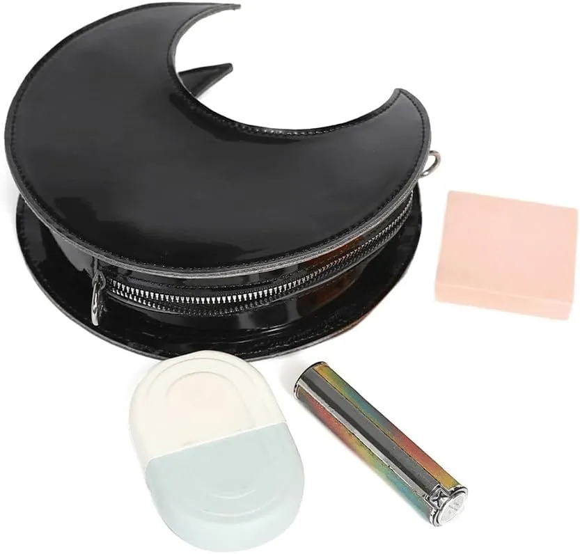 Cute Purse Moon Mini Purses Going Out Y2K Leather Shoulder Bag Everyday Vintage Handbag Aesthetic Purses