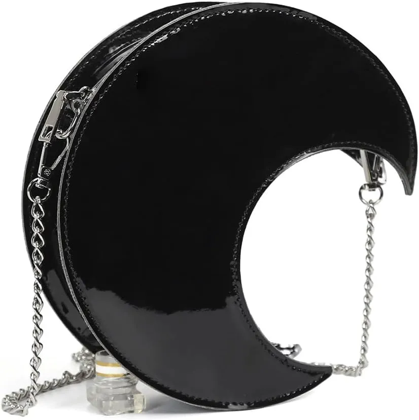 Cute Purse Moon Mini Purses Going Out Y2K Leather Shoulder Bag Everyday Vintage Handbag Aesthetic Purses