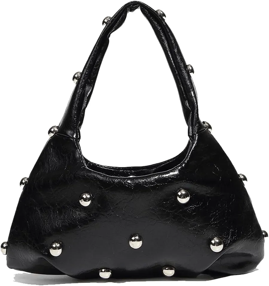 Cute Purse Studded Mini Purses Going Out Y2K Leather Shoulder Bag Everyday Vintage Handbag Aesthetic Purses
