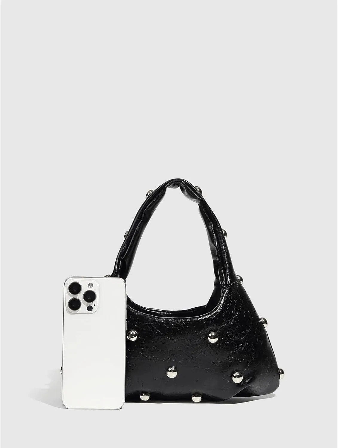Cute Purse Studded Mini Purses Going Out Y2K Leather Shoulder Bag Everyday Vintage Handbag Aesthetic Purses