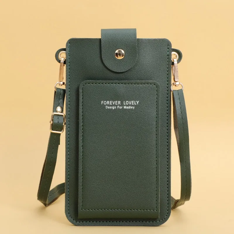 deanwangkt - Fashion Multifunction Touch Screen Mini Shoulder Bag Woman Daily Clutch Bolsas Women's Crossbody Bag Wallet Handbag Purse