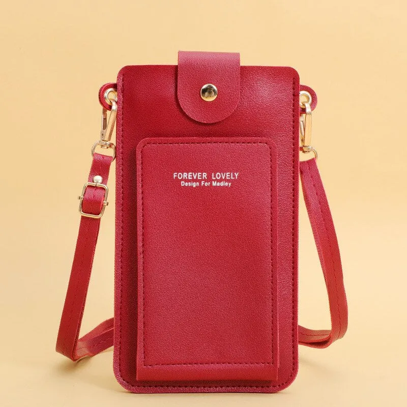 deanwangkt - Fashion Multifunction Touch Screen Mini Shoulder Bag Woman Daily Clutch Bolsas Women's Crossbody Bag Wallet Handbag Purse