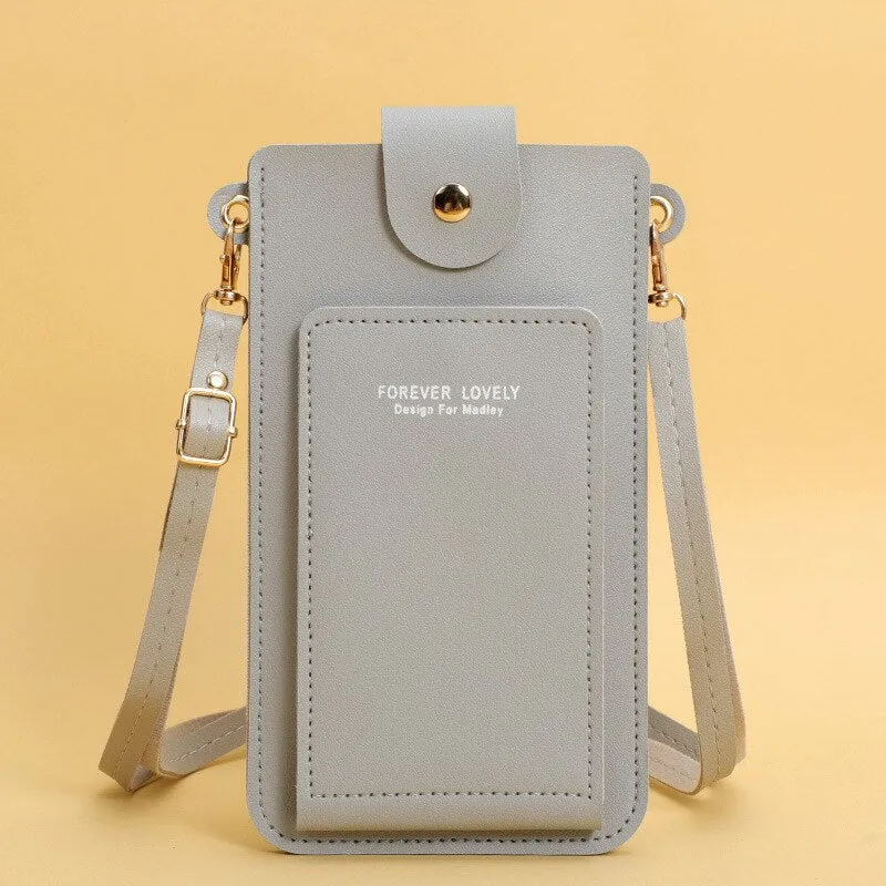 deanwangkt - Fashion Multifunction Touch Screen Mini Shoulder Bag Woman Daily Clutch Bolsas Women's Crossbody Bag Wallet Handbag Purse