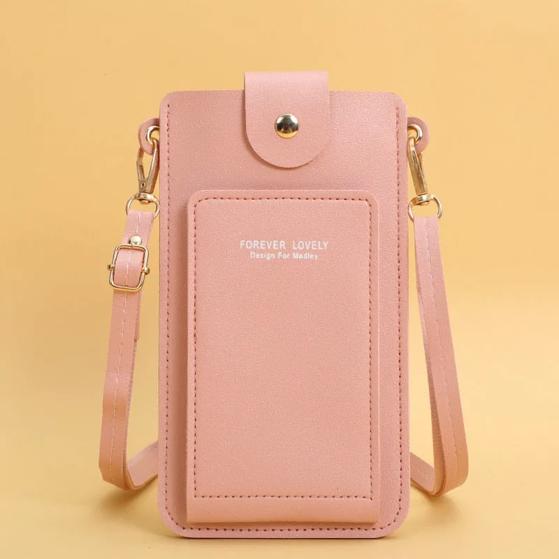 deanwangkt - Fashion Multifunction Touch Screen Mini Shoulder Bag Woman Daily Clutch Bolsas Women's Crossbody Bag Wallet Handbag Purse