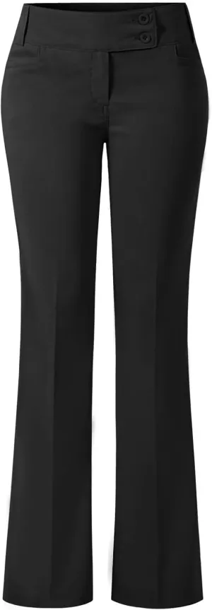 Design by Olivia Women's Relaxed Boot-Cut Office Pants Trousers Slacks