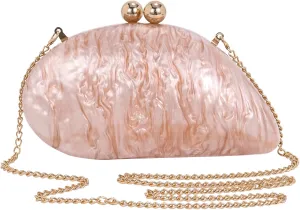 Elegant Acrylic Purses For Women,Fashion Evening Clutch Cute Handbags Mini Crossbody Purse Party Wedding Shoulder Bag