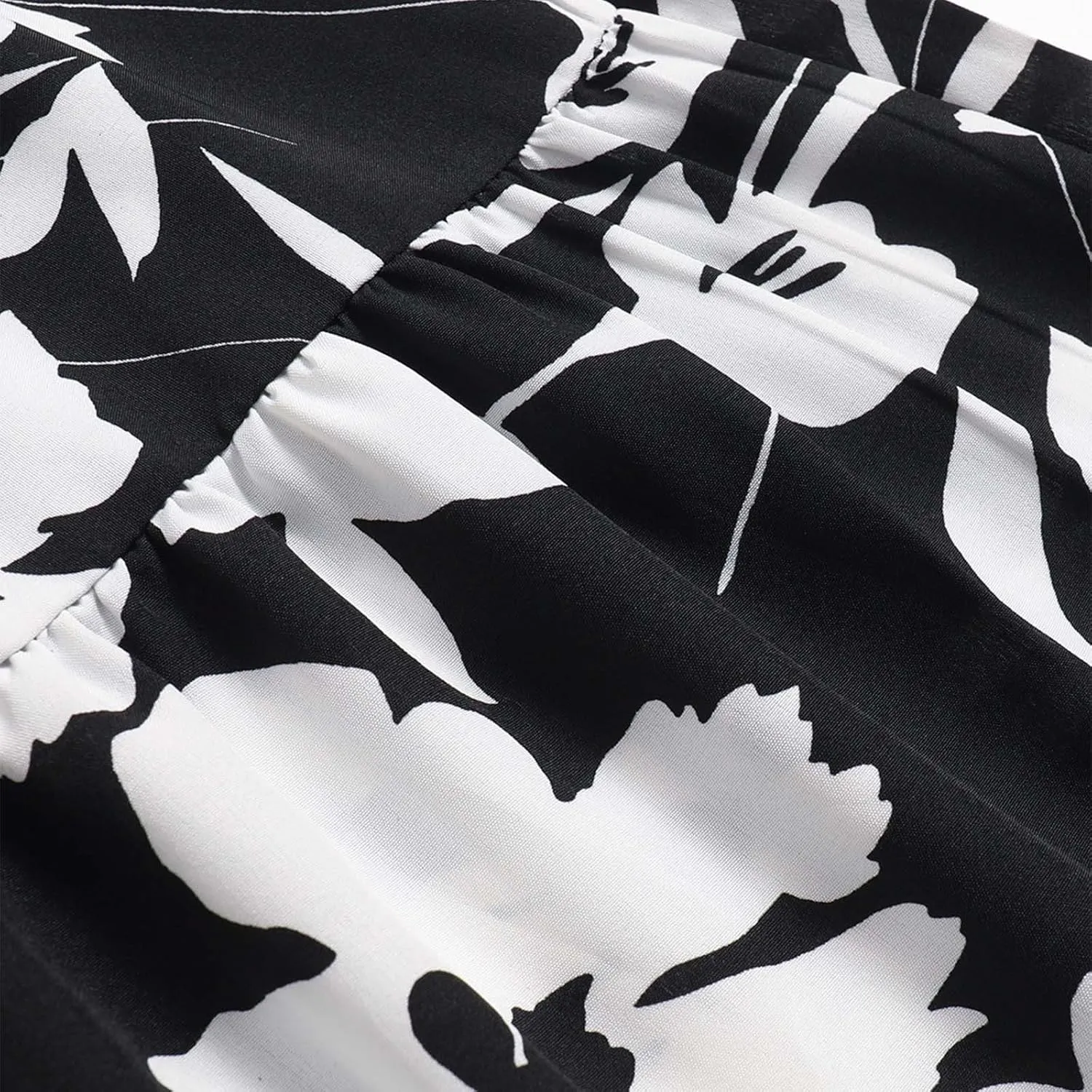 Elegant Floral Pleated Midi Skirt for Women Summer High End Fashion Stylish A Line Skirt Comfortable Lightweight