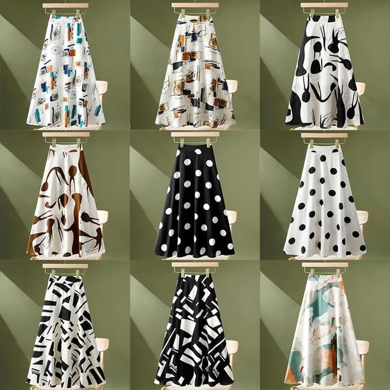 Elegant Long Skirts for Women - Maxi Skirt, Trendy Summer Style-A