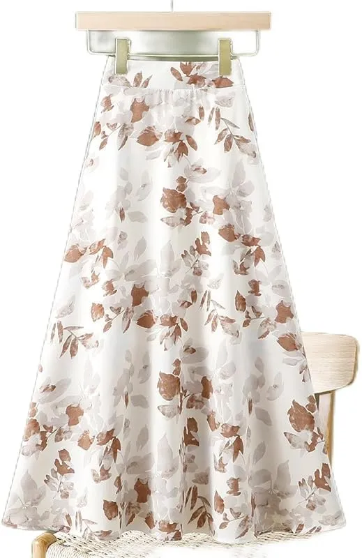 Elegant Long Skirts for Women - Maxi Skirt, Trendy Summer Style-A