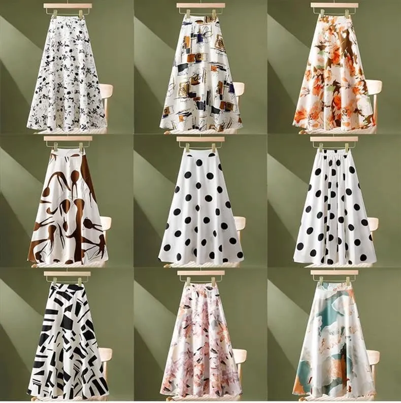 Elegant Long Skirts for Women - Maxi Skirt, Trendy Summer Style-A