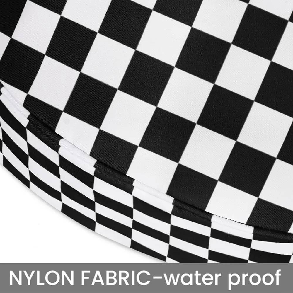 Fanny Packs for Women,Checkered bum bag Spacious Nylon Crossbody Bag Trendy Slouchy Oversized Checkered Purse 2025