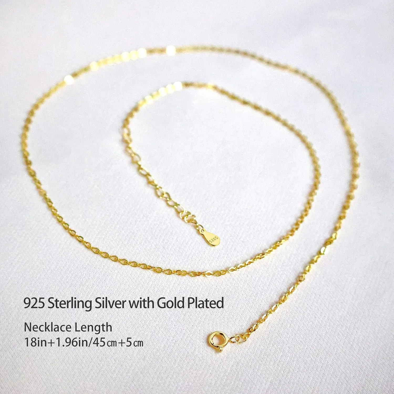 February Birthstone Amethyst Crystal Pendant Necklace for Women with Adjustable 925 Sterling Silver Gold-Plated Chain