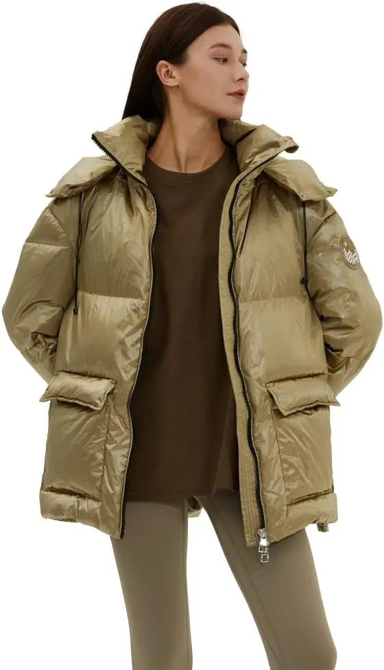 Fitouch Eileen Women's Oversized Down Puffer Coat Jacket | Side Vents | 700  Fill Power