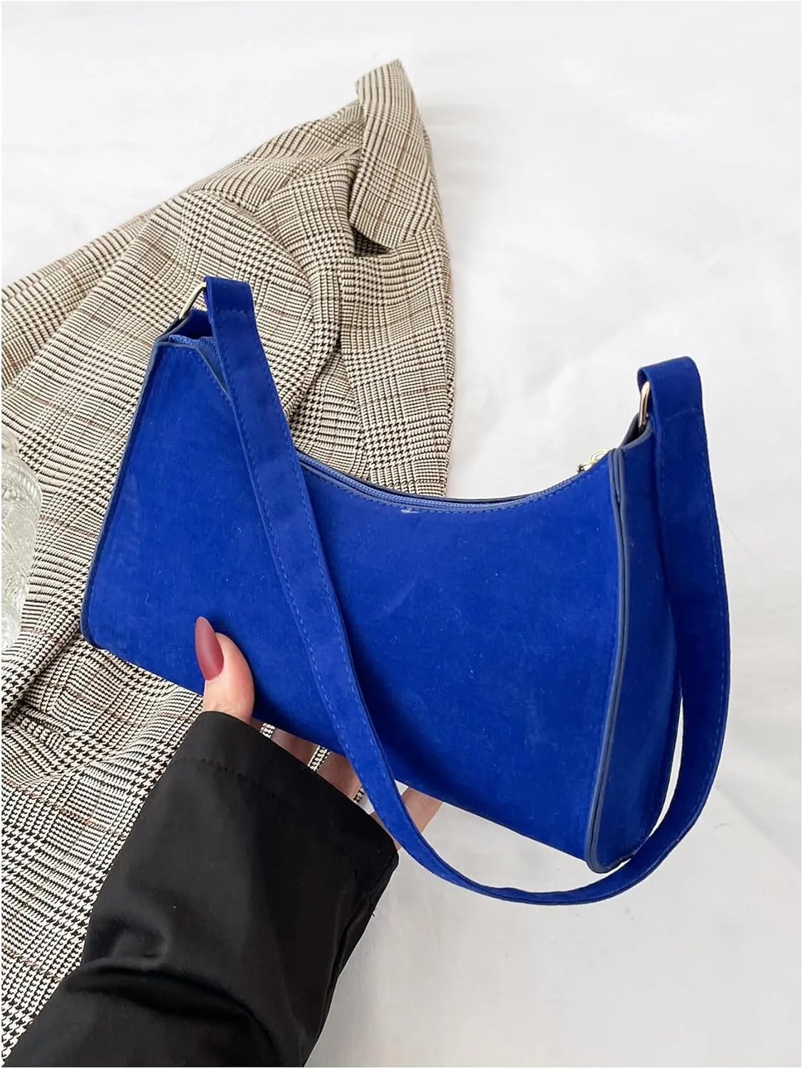 Floerns Women's Leather Shoulder Bag Minimalist Clutch Purse Underarm Bag Trendy
