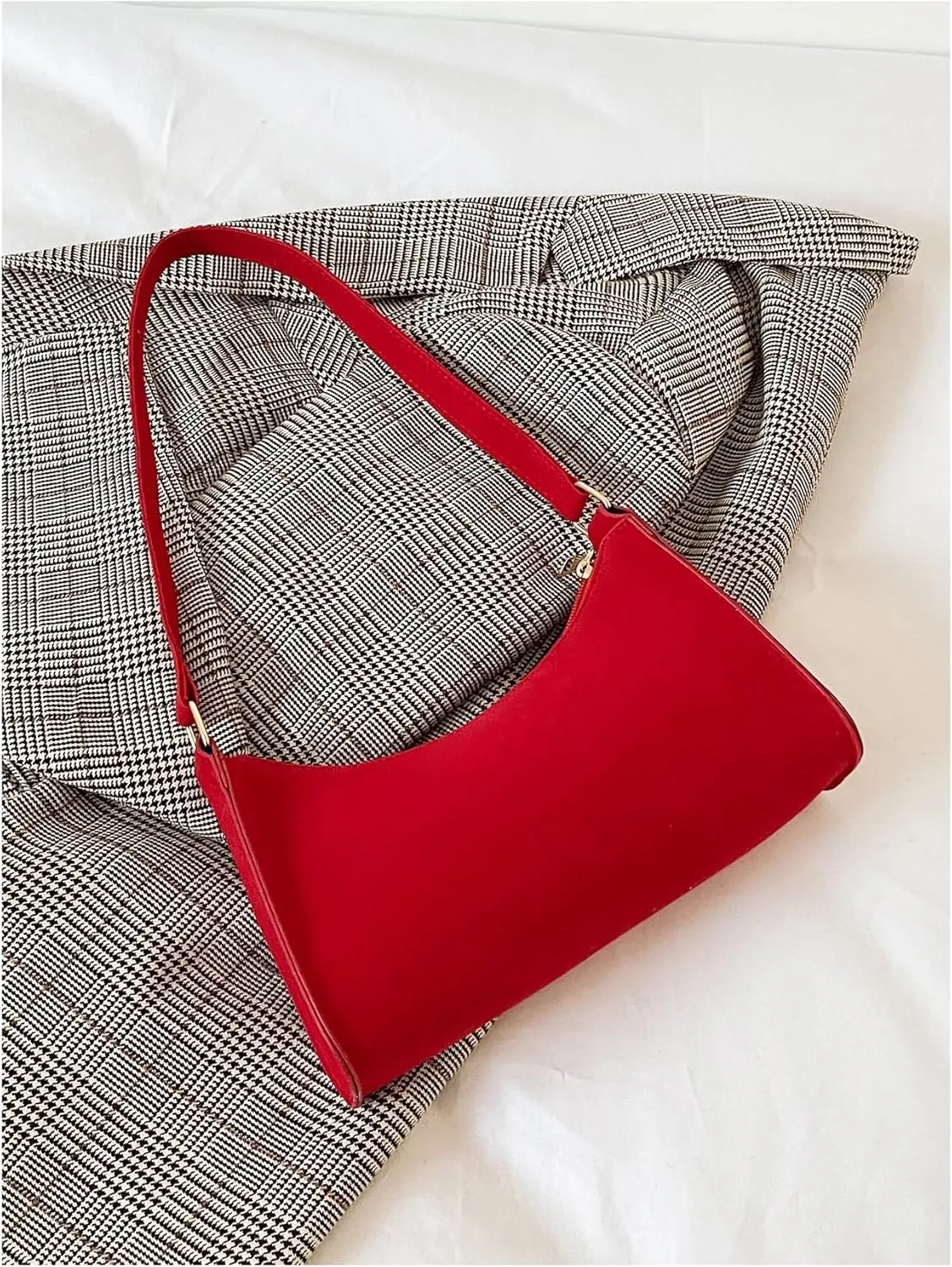 Floerns Women's Leather Shoulder Bag Minimalist Clutch Purse Underarm Bag Trendy