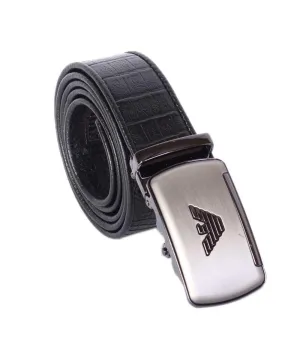 Giorgio Armani Automatic Black Leather Belt