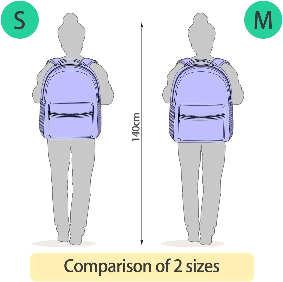 Gold Glitter School Backpack, Sturdy 18L Backpack for School Girls, Name Tag, Comfortable Wear, Easy Care, M