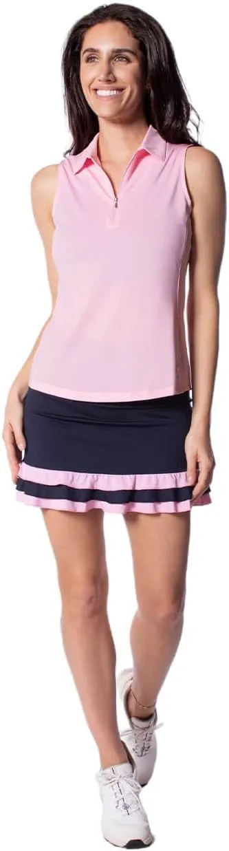 GOLFTINI Printed Pull-On Ruffle Skort 16.5"