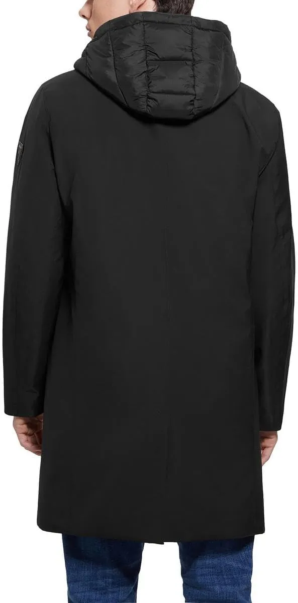 GUESS Men's Colin City Raincoat Trench