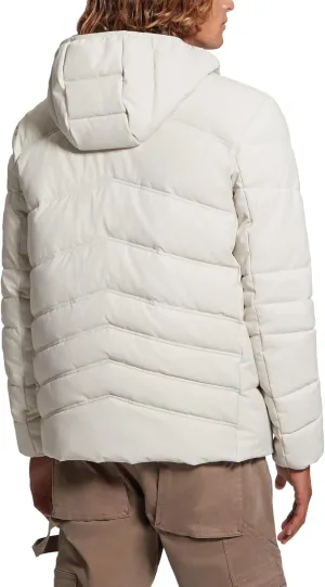GUESS Men's Leo Tech Quilted Hooded Jacket
