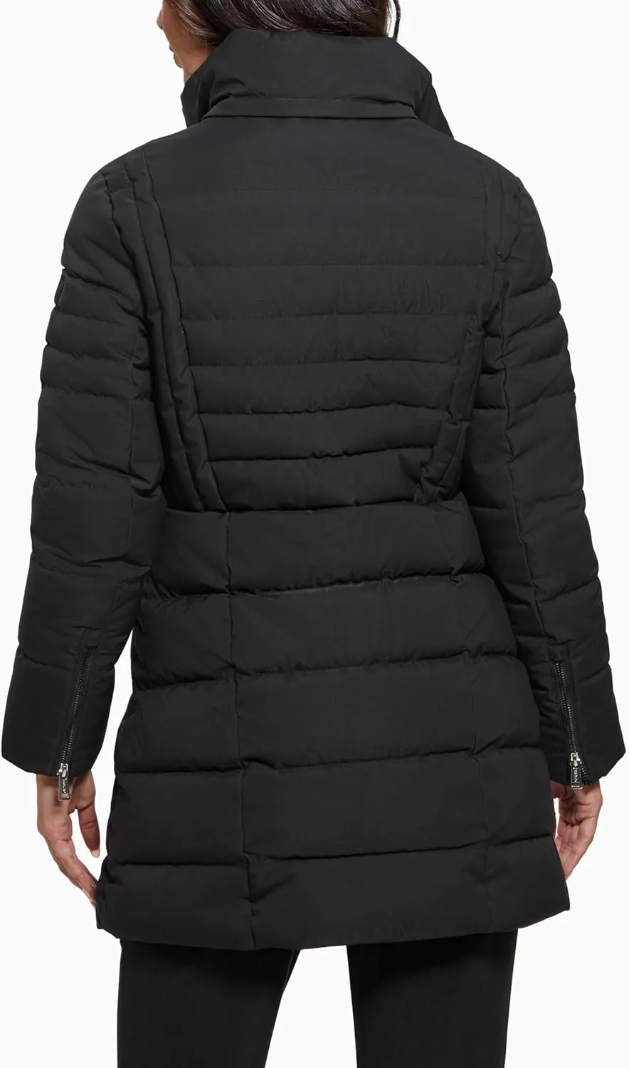 GUESS Women's Calgary Long Hood Puffer Jacket