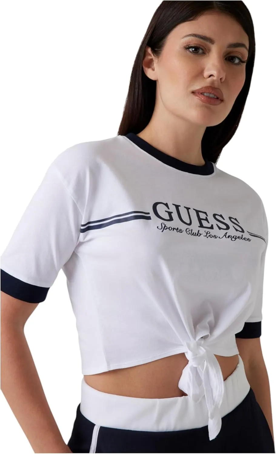 GUESS Women's Eco Short Sleeve Knot T-Shirt