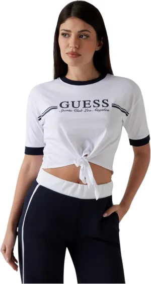 GUESS Women's Eco Short Sleeve Knot T-Shirt