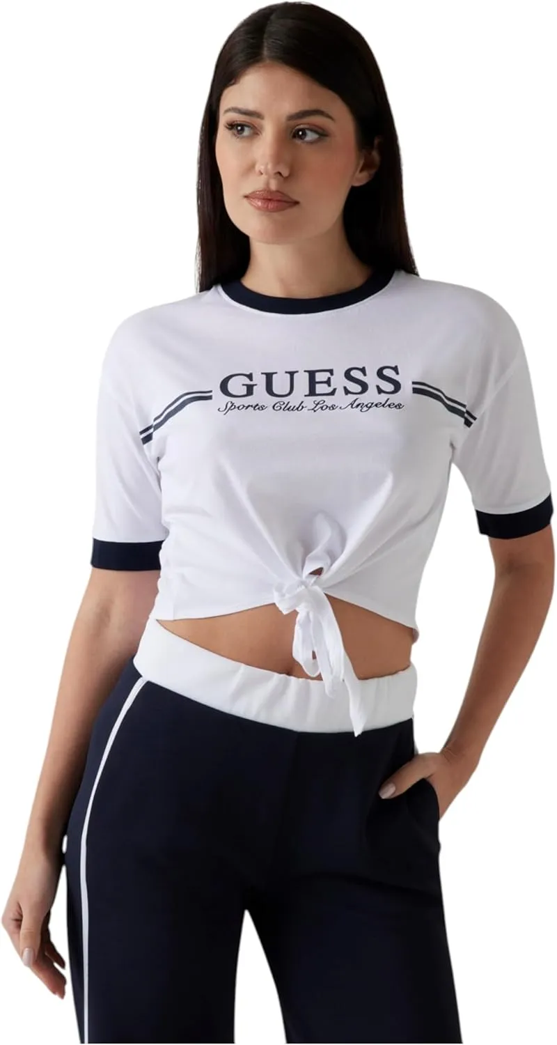 GUESS Women's Eco Short Sleeve Knot T-Shirt