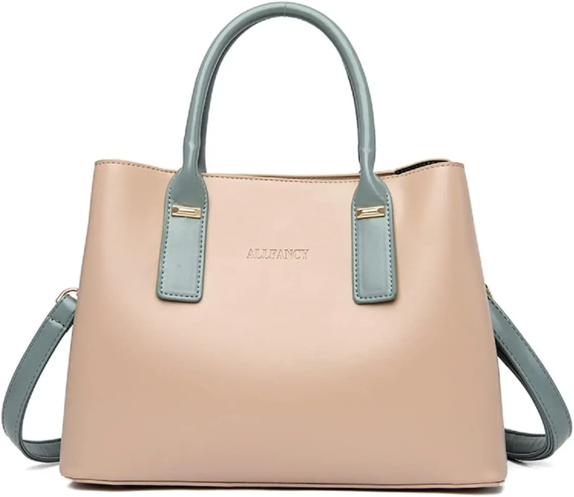 Handbags and Purses for Women PU Leather Satchels Fashion Shoulder Bags Simple Totes Top-Handle Crossbody Bags