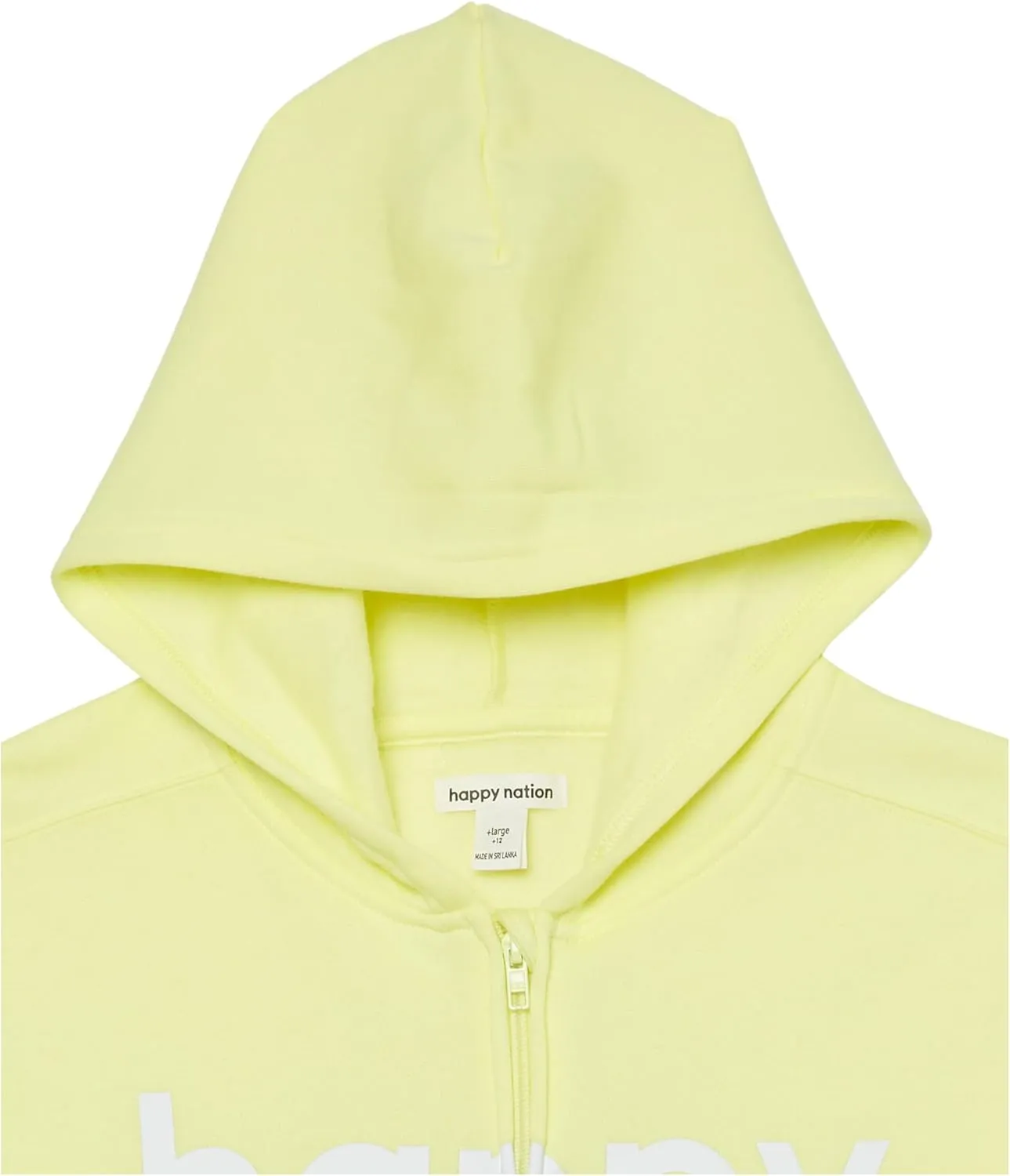 Happy Nation Girls Relaxed Fleece Full Zip Hoodie Sweatshirt