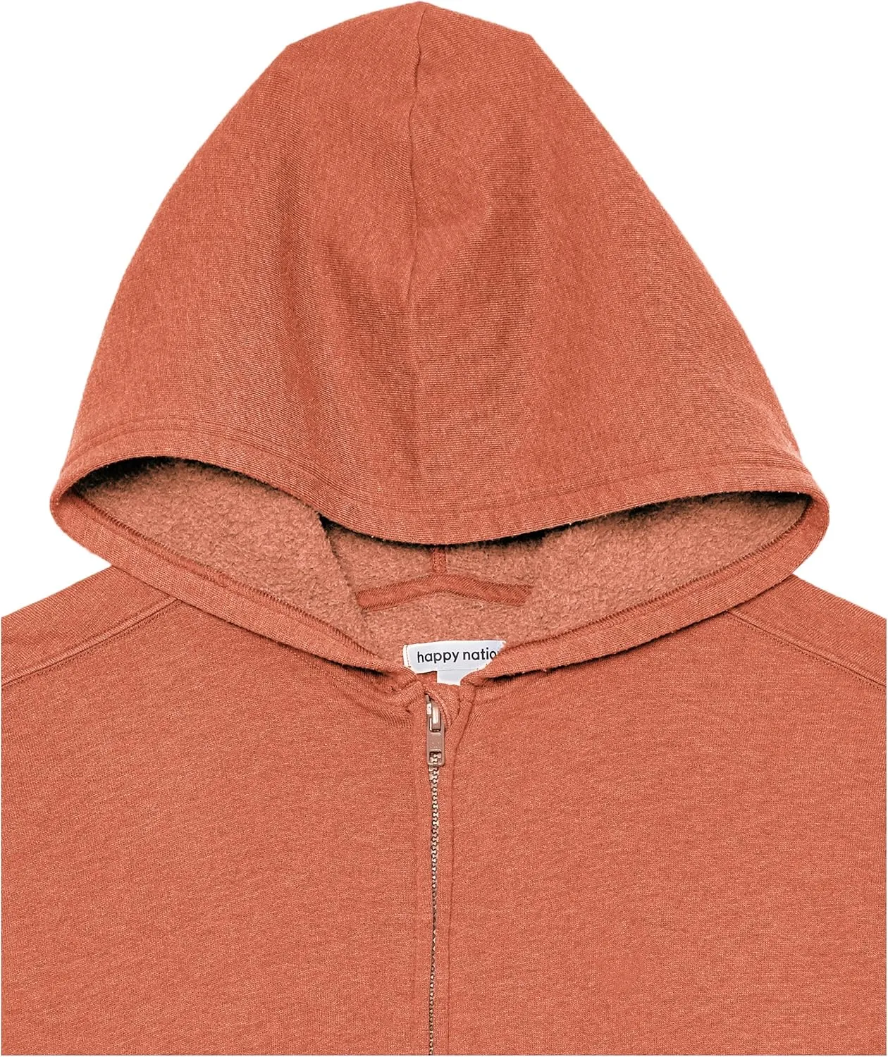 Happy Nation Girls Relaxed Fleece Full Zip Hoodie Sweatshirt
