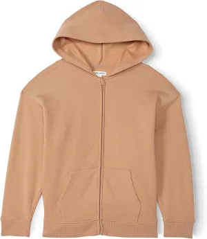 Happy Nation Girls Relaxed Fleece Full Zip Hoodie Sweatshirt