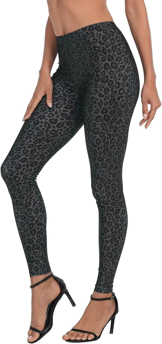 HDE Trendy Design Workout Leggings - Fun Fashion Graphic Printed Cute Patterns