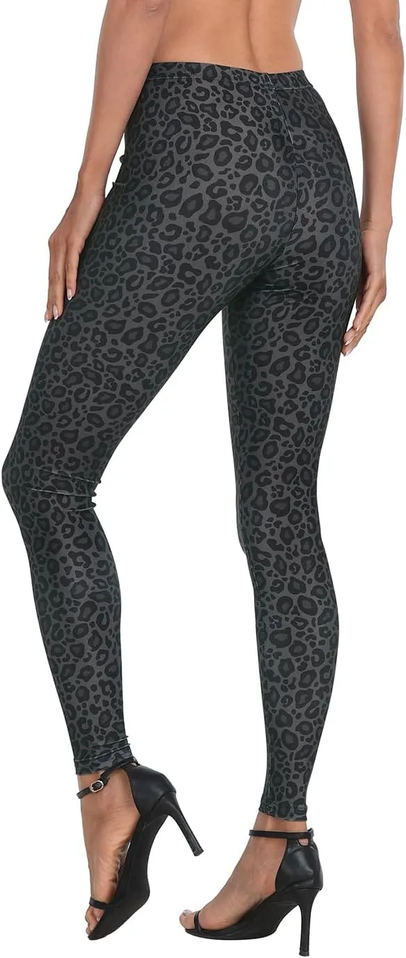 HDE Trendy Design Workout Leggings - Fun Fashion Graphic Printed Cute Patterns
