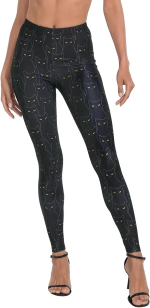 HDE Trendy Design Workout Leggings - Fun Fashion Graphic Printed Cute Patterns