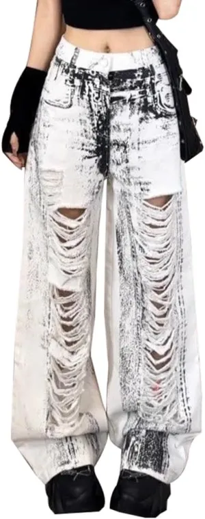 High Waist Wide Leg Jeans for Women Baggy Classic Loose Trendy Denim Pants Straight Comfort Fashion Trouser