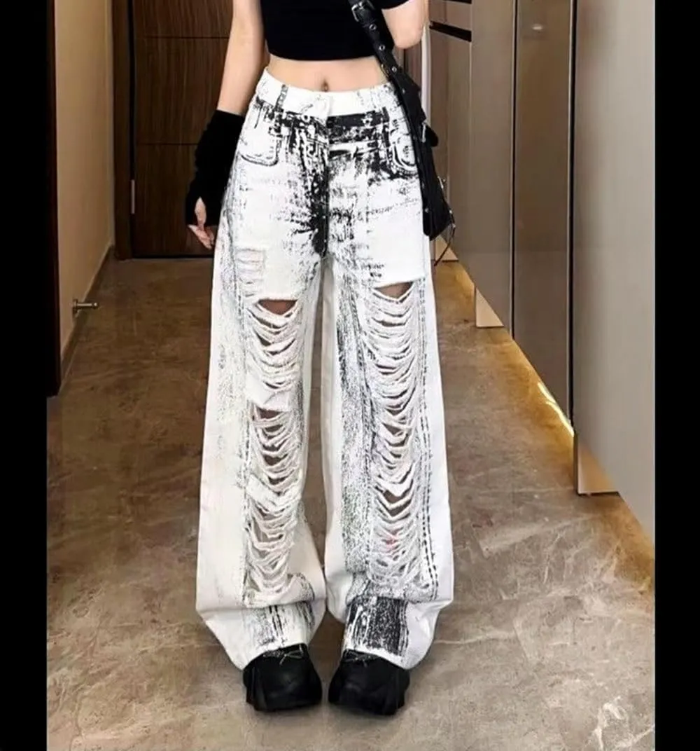 High Waist Wide Leg Jeans for Women Baggy Classic Loose Trendy Denim Pants Straight Comfort Fashion Trouser
