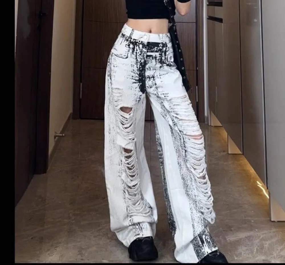 High Waist Wide Leg Jeans for Women Baggy Classic Loose Trendy Denim Pants Straight Comfort Fashion Trouser